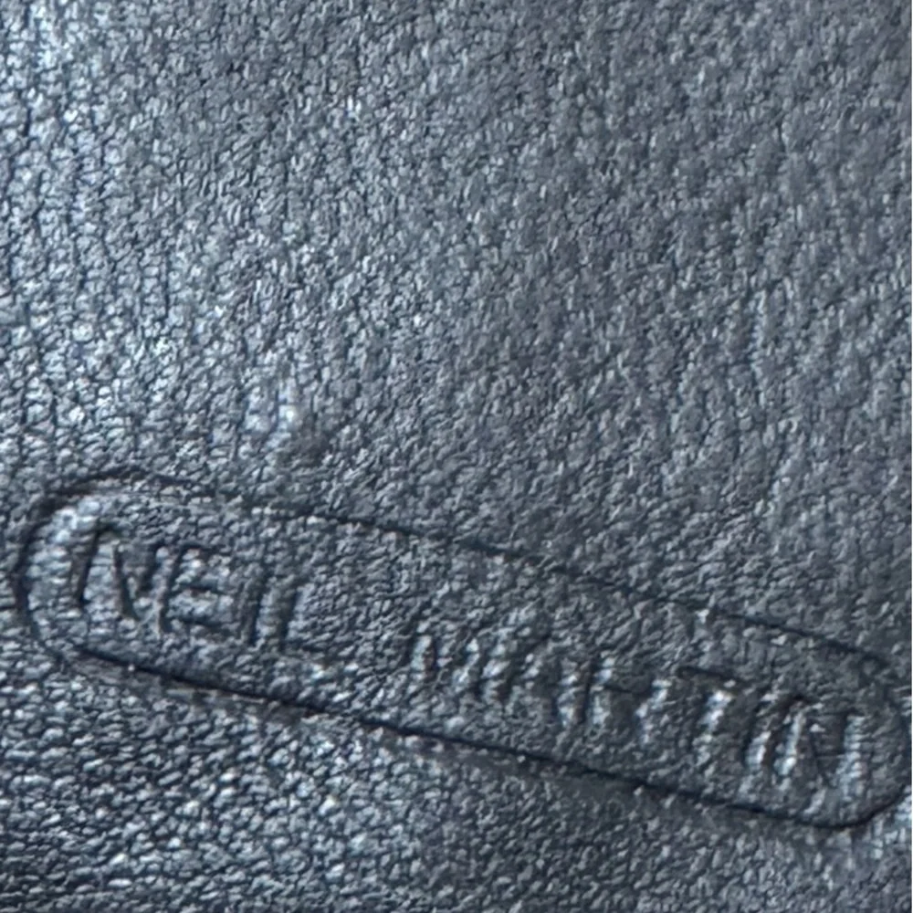 Vintage Neil Martin Gray Soft Leather Bifold Men’s Wallet Korea RARE